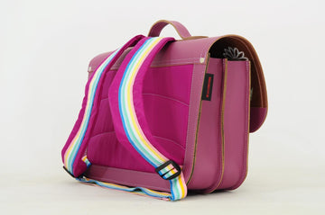 Lederen schooltas met magneetsluiting - Marguerite Plum